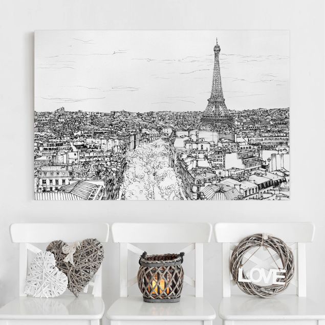 Stampe su tela parigi Città studio - Parigi