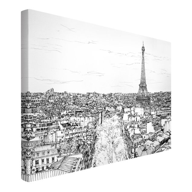 Quadri bianco e nero Città studio - Parigi