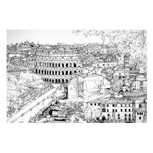 Quadri stampe Studio della città - Roma