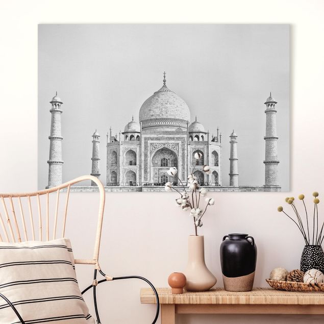 Quadro città Taj Mahal in grigio