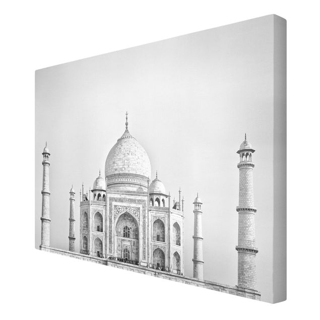 Stampa su tela Taj Mahal in grigio