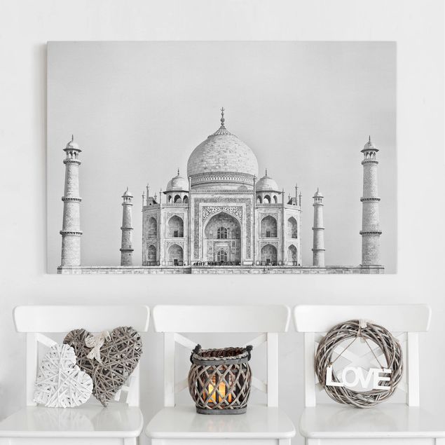 Quadro moderno Taj Mahal in grigio