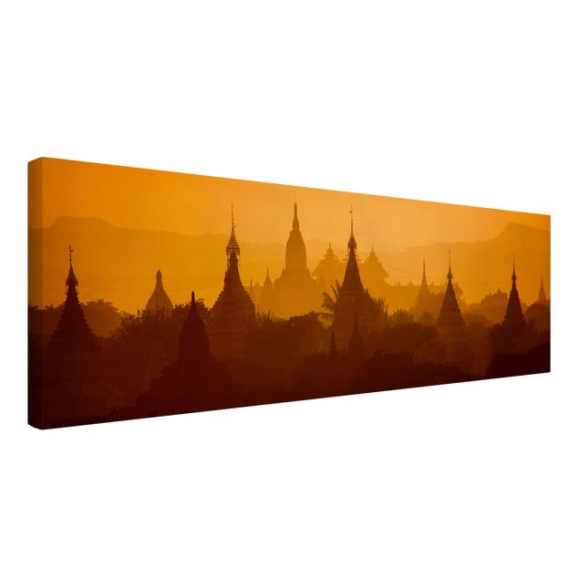 Stampa su tela città Città Tempio in Myanmar