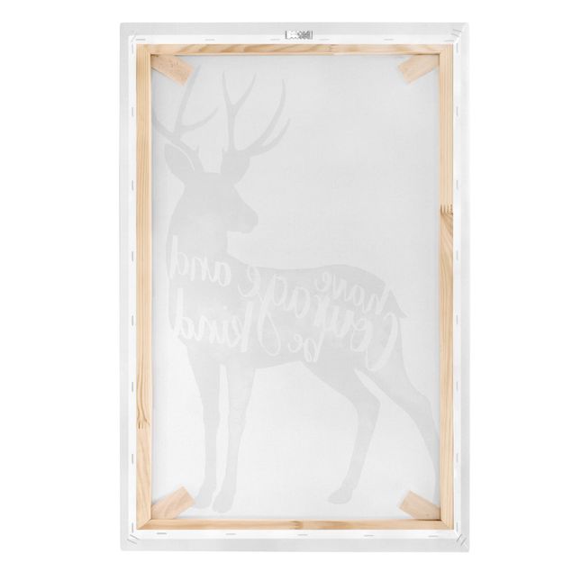 Stampa su tela - Animali con la Sapienza - Deer - Verticale 2:3