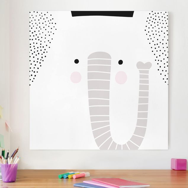 Decorazioni camera bambini Zoo con disegni - Elefante
