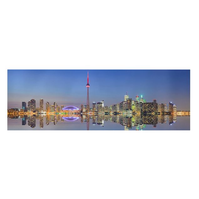 Quadri Rainer Mirau Toronto City Skyline di prima del lago Ontario
