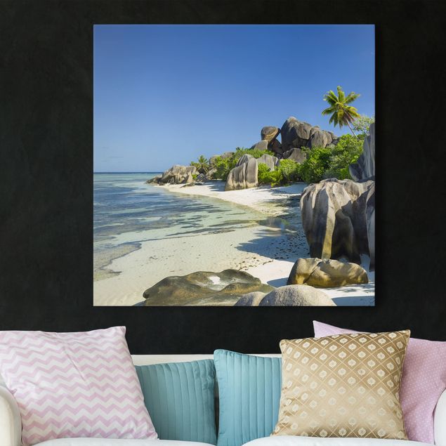 Quadri su tela Caraibi Spiaggia da sogno Seychelles
