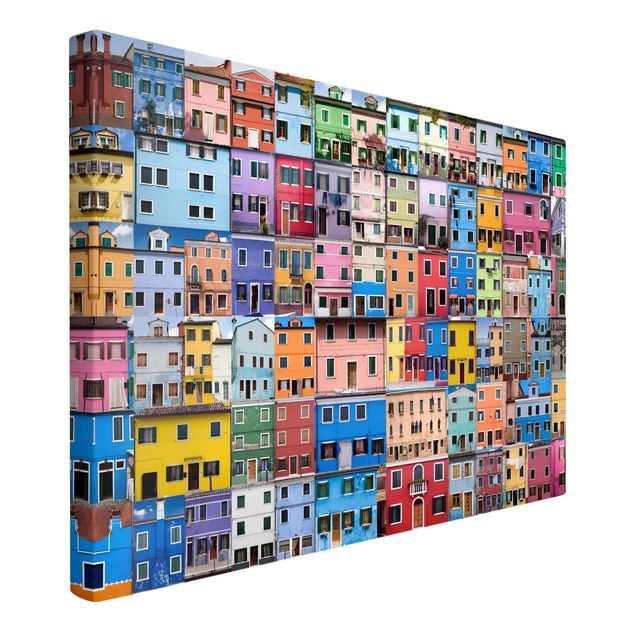 Quadri colorati Case veneziane