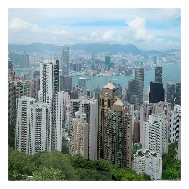 Stampe su tela città Guardando Hongkong