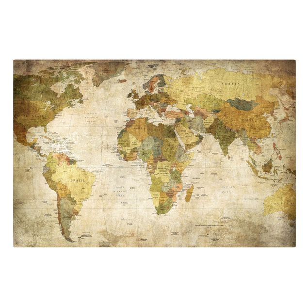 Stampe Map of the world