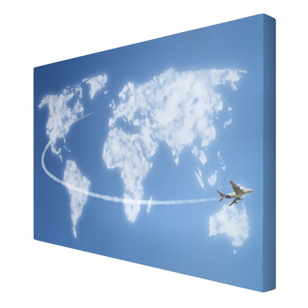 Stampa su tela Viaggio nel mondo sopra le nuvole