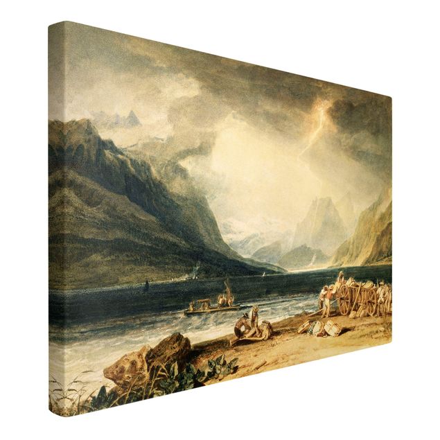 Stile di pittura William Turner - Il lago di Thun, Svizzera