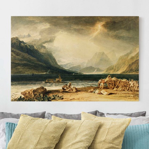 Quadro romanticismo William Turner - Il lago di Thun, Svizzera