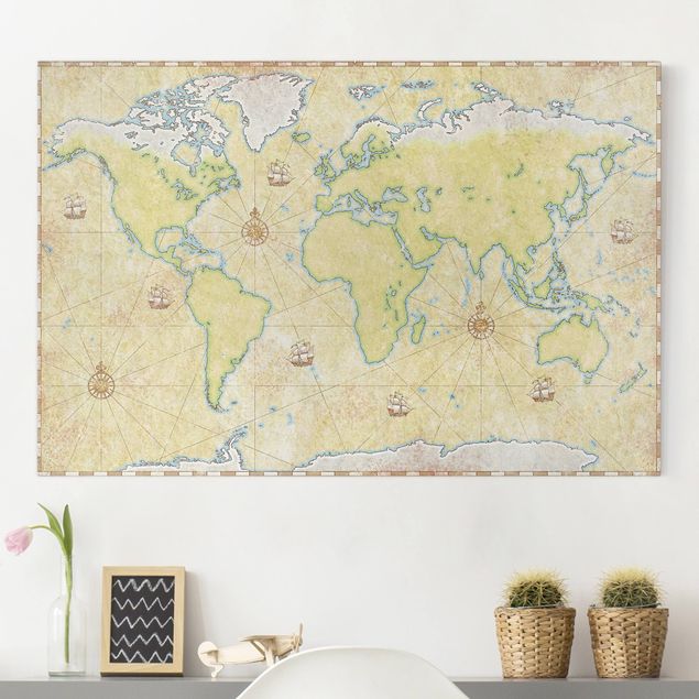 Decorazioni camera neonato World Map