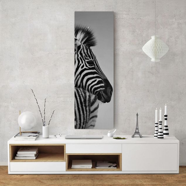 Quadri con zebre Ritratto di piccola zebra II