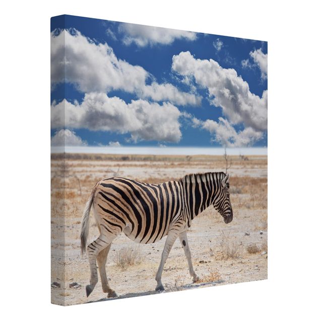 Quadri su tela con zebre Zebra nella savana
