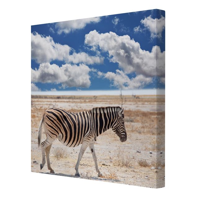 Quadro natura Zebra nella savana