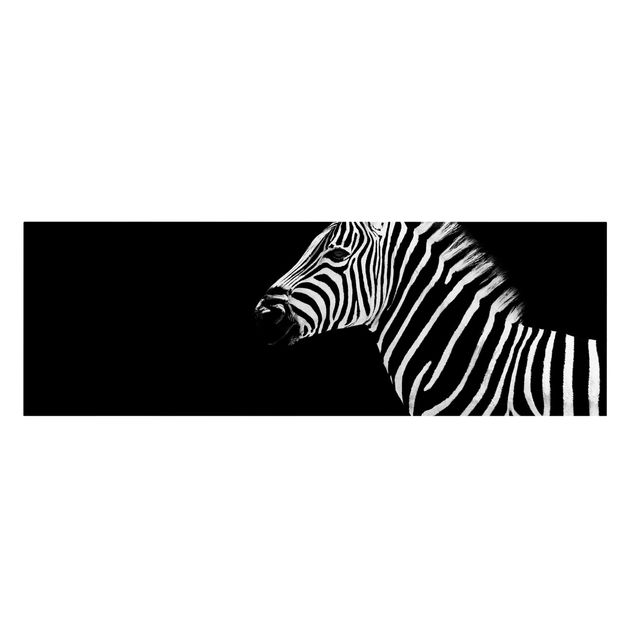 Quadri bianco e nero Zebra Safari Art
