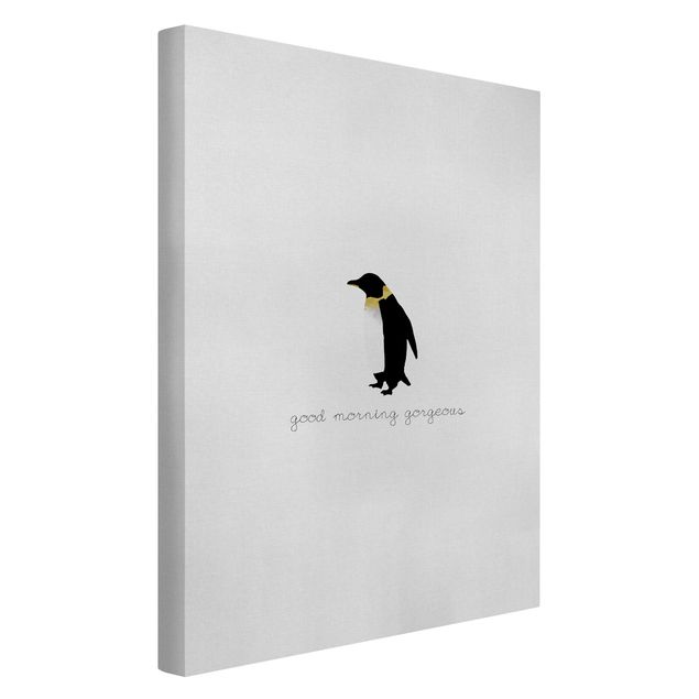 Quadri stampe Citazione Pinguino Buongiorno Splendido