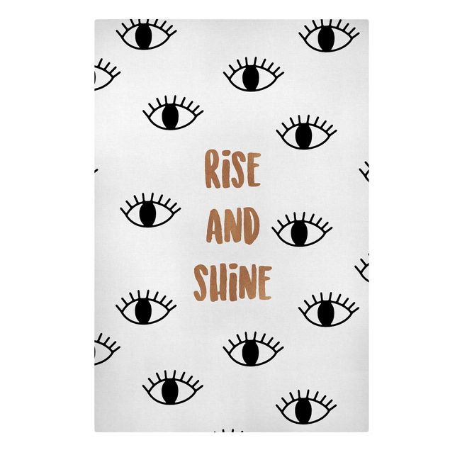 Stampe Citazione della camera da letto - Rise & Shine