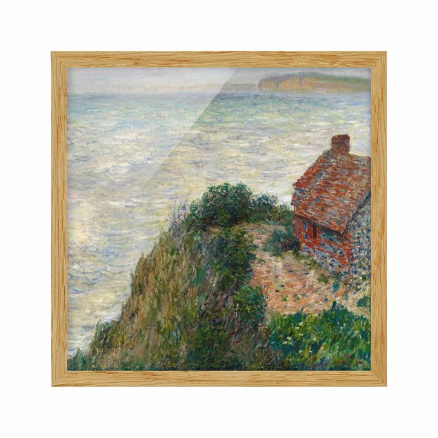 Stampe quadri famosi Claude Monet - Casa di pescatori a Petit Ailly