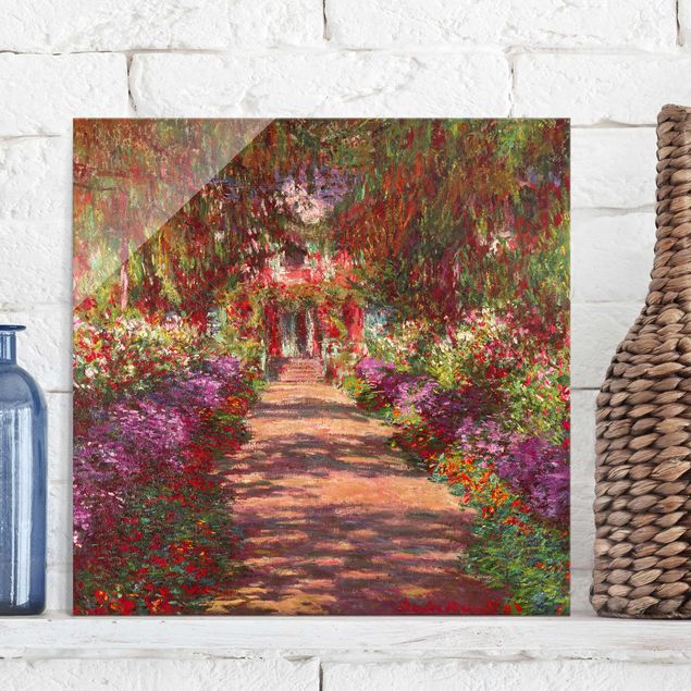 Quadro floreale Claude Monet - Sentiero nel giardino di Monet a Giverny