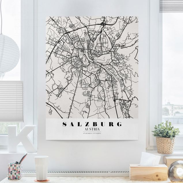 Quadri moderni   Mappa di Salisburgo - Classica