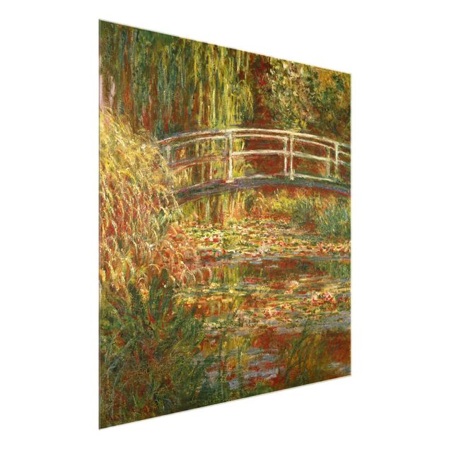Quadri paesaggistici Claude Monet - Stagno di ninfee e ponte giapponese (Armonia in rosa)