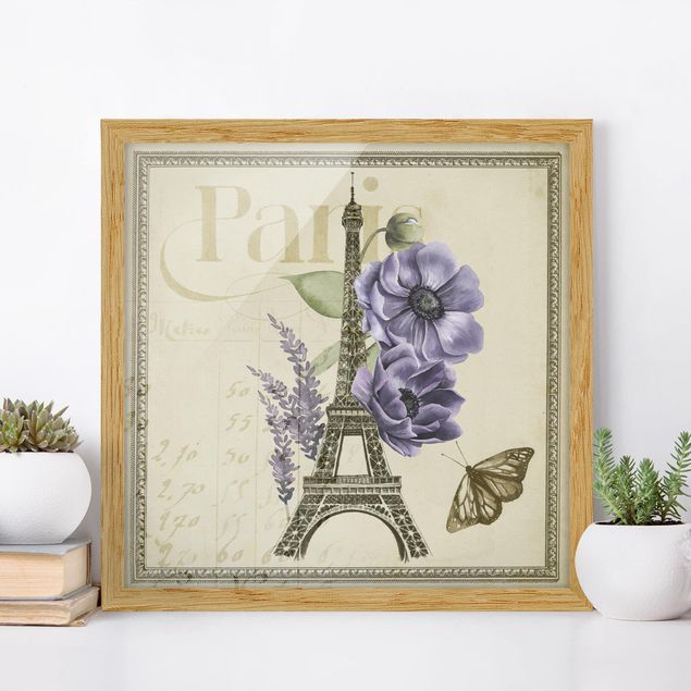 Quadri Parigi Parigi Collage Torre Eiffel