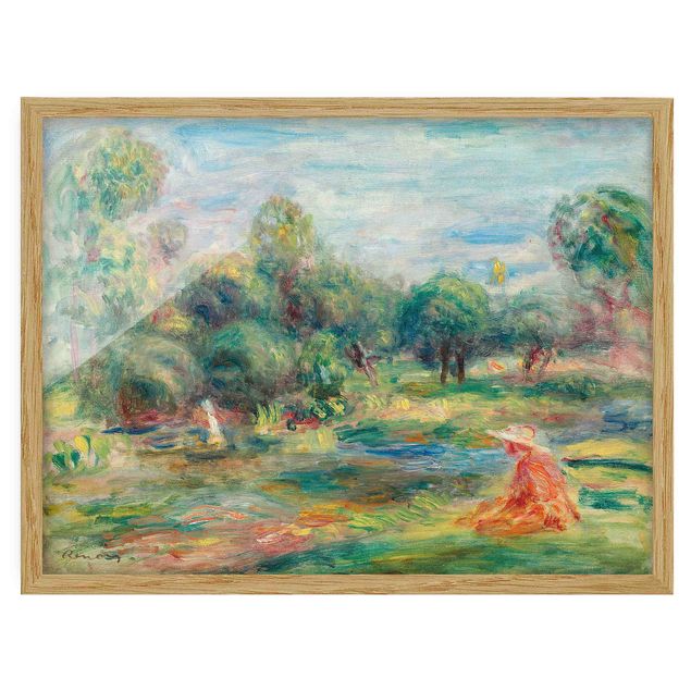 Quadri alberi Auguste Renoir - Paesaggio a Cagnes