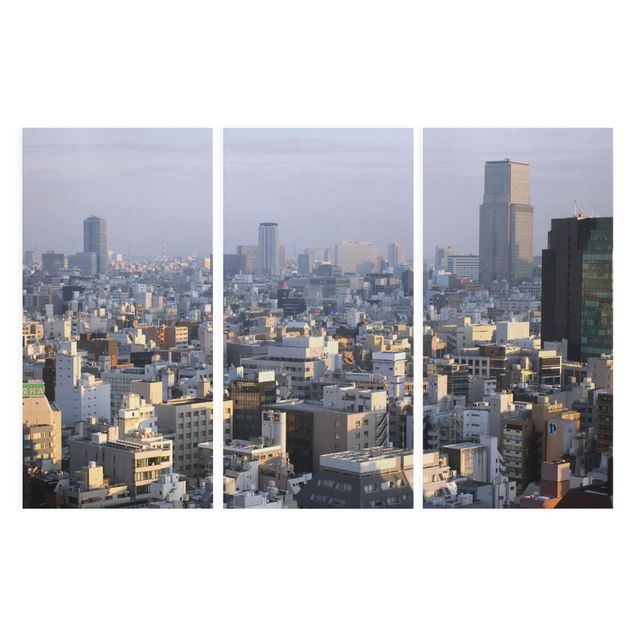 Quadri skyline  La città di Tokyo