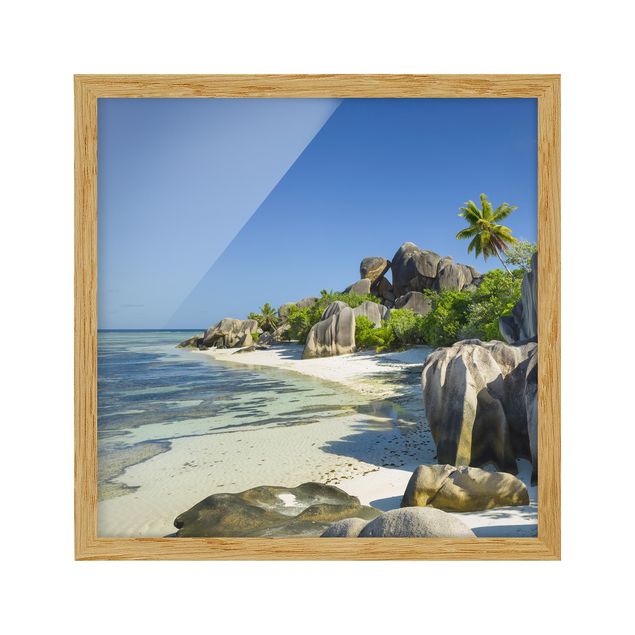 Quadro spiaggia Spiaggia da sogno Seychelles