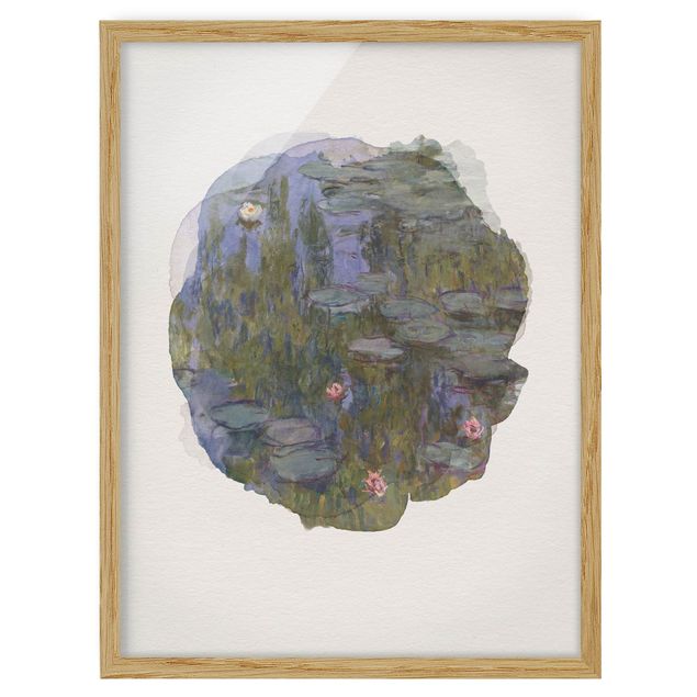 Quadri Impressionismo Acquerelli - Claude Monet - Ninfee (Nympheas)