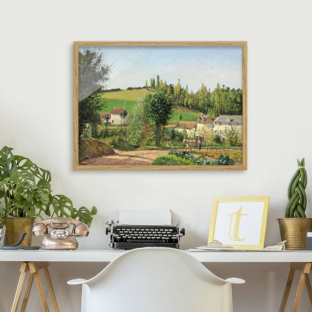 Quadri puntinismo Camille Pissarro - Amleto sulle colline ondulate di Pontoise