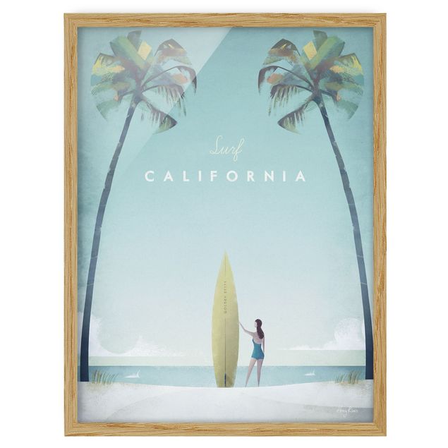 Quadri spiaggia Poster di viaggio - California