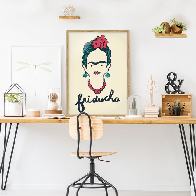 Quadro moderno Frida Kahlo - Friducha