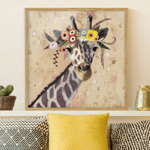 Quadri giraffa Giraffa Klimt
