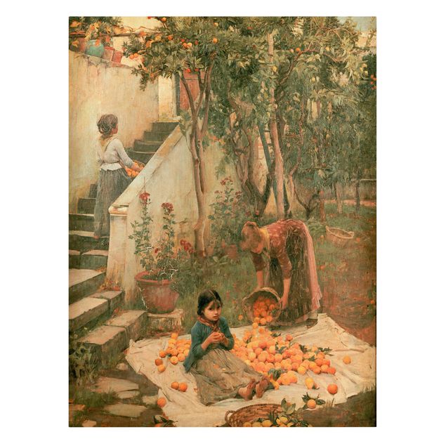Quadri ritratto John William Waterhouse - I raccoglitori di arance