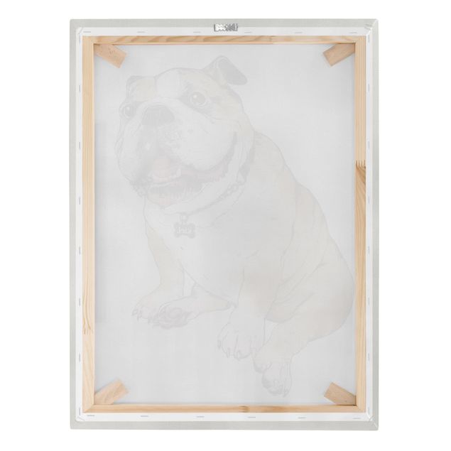 Quadri Laura Graves Art Illustrazione - Cane Bulldog Pittura
