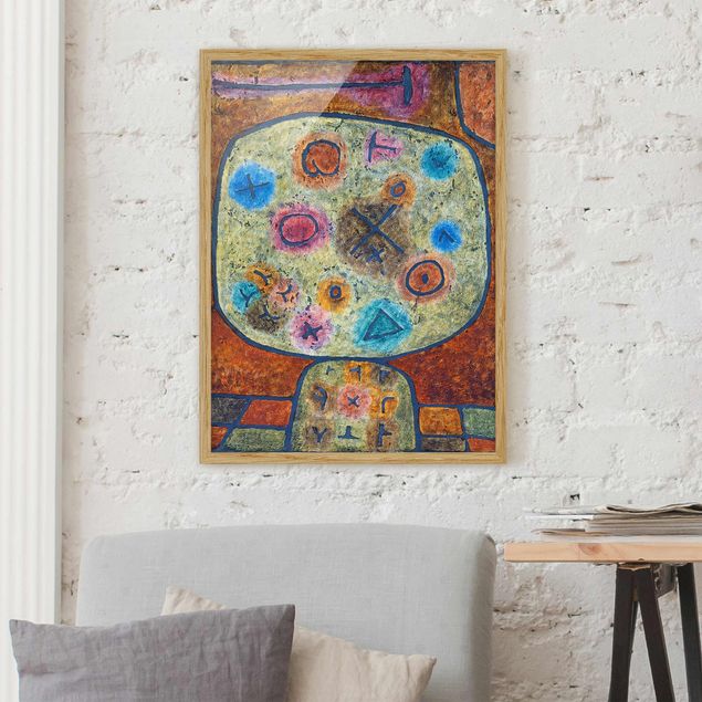 Stampe quadri famosi Paul Klee - Fiori nella pietra