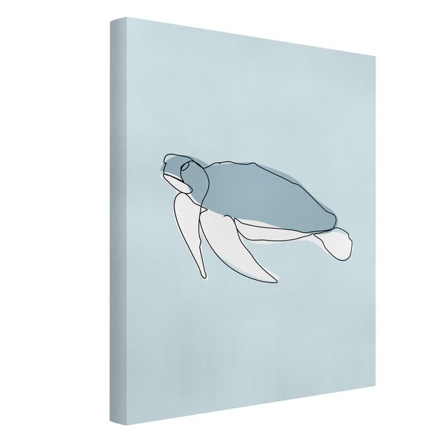 Quadri pesci Line Art - tartaruga