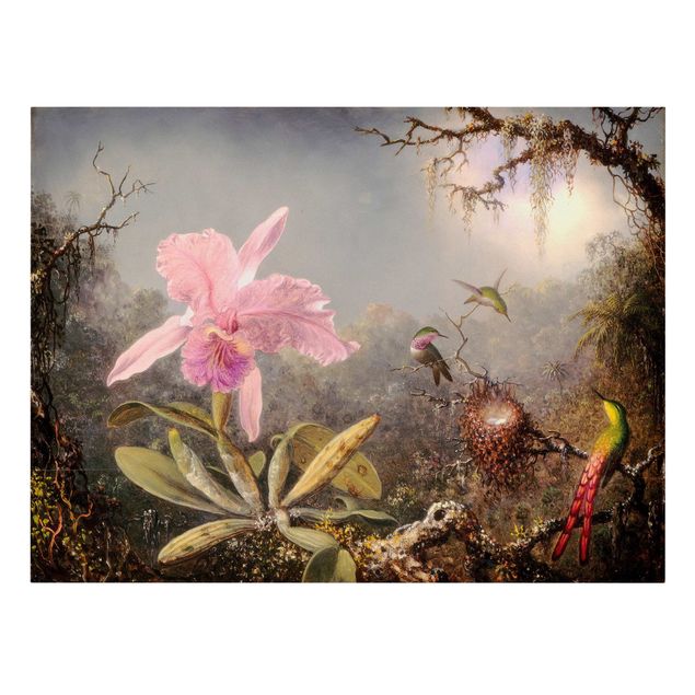 Correnti artistiche Martin Johnson Heade - Orchidea e tre colibrì