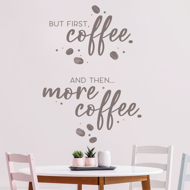 Adesivi murali caffè And Then More Coffee