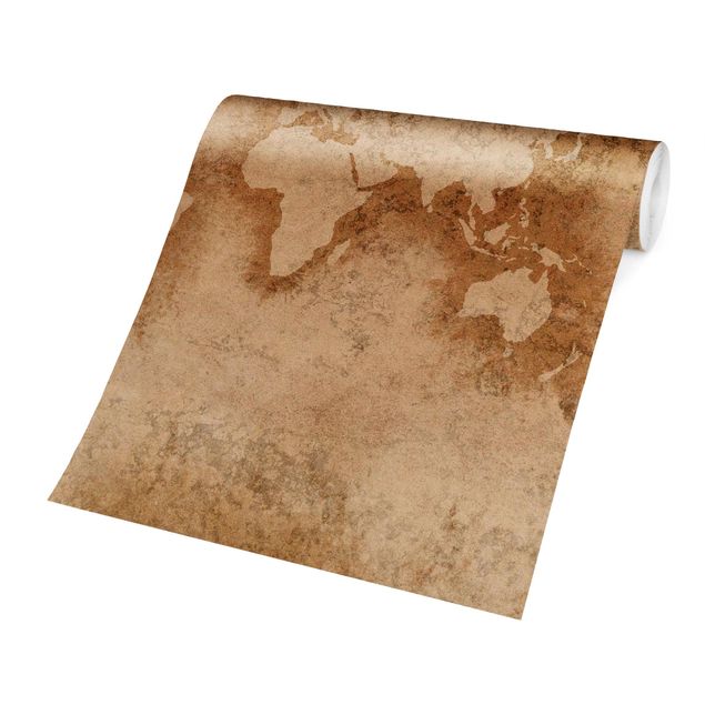Carta da parati mappamondo Mappa del mondo antico