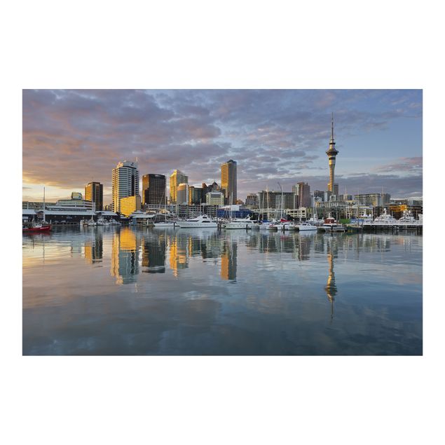 Carte da parati città Tramonto sullo Skyline di Auckland