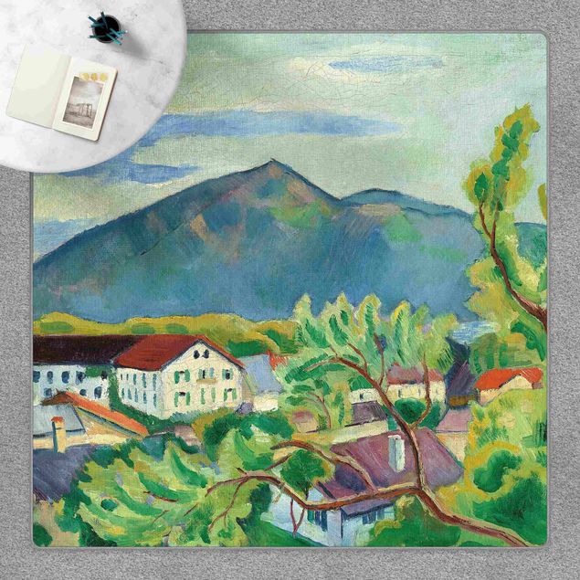 Quadri espressionismo August Macke - Paesaggio primaverile a Tegernsee