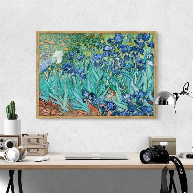 Quadri puntinismo Vincent Van Gogh - Iris