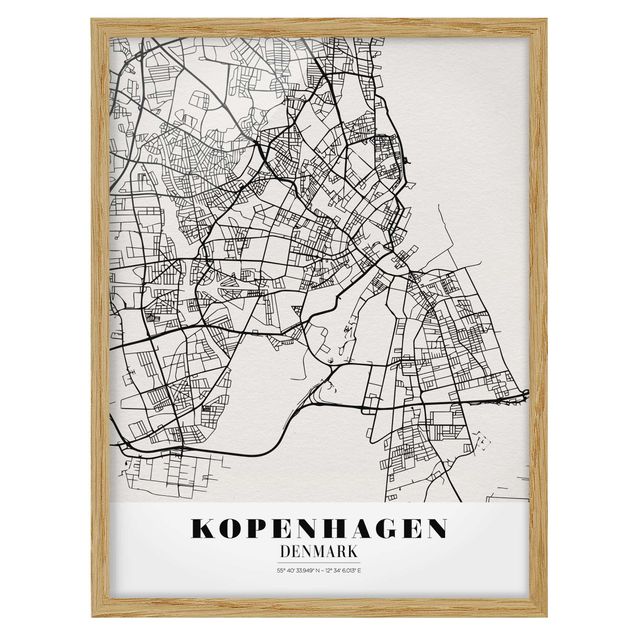 Quadri Mappa di Copenaghen - Classica