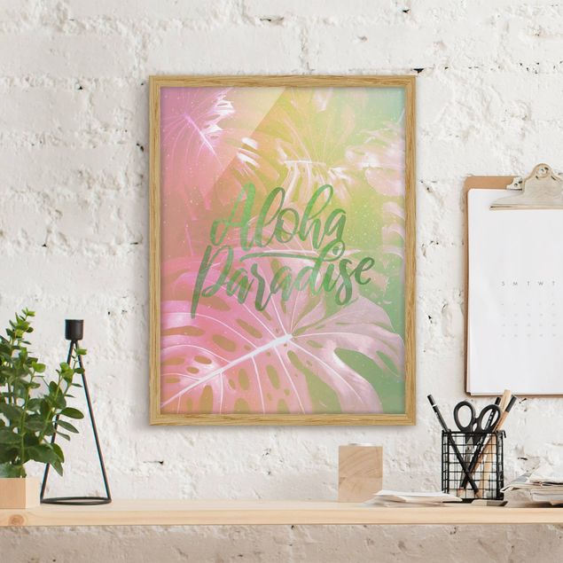 Quadri con fiori Arcobaleno - Paradiso Aloha
