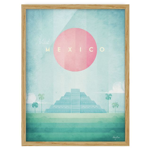 Quadro città Poster di viaggio - Messico